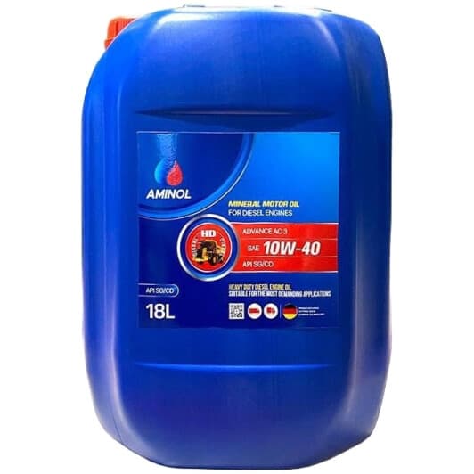 Aminol Advance AC3 10W-40 (18 л) моторное масло
