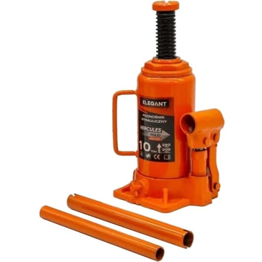 Домкрат Elegant Hercules Maxi пляшковий гідравлічний 10 т EL330010