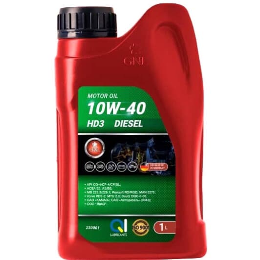GNL HD3 10W-40 (1 л) моторное масло