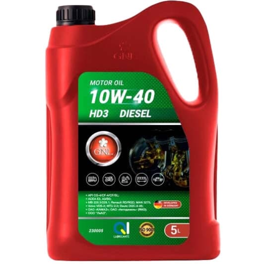 GNL HD3 10W-40 (5 л) моторное масло