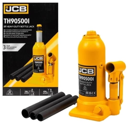 Домкрат JCB пляшковий гідравлічний 5 т JCB-TH905001