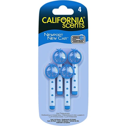 Набір ароматизаторів California scents Newport New Car