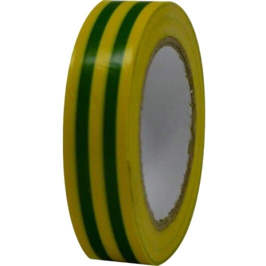 Ізоляційна стрічка Hasoft 7802 жовто-зелена ПВХ 15 мм х 10 м
