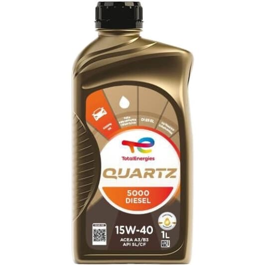 Масло Total Quartz 5000 Diesel 15W-40