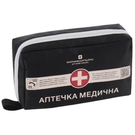 Аптечка автомобільна Фарммедальянс АМА-1 у м'якому чохлі 000119
