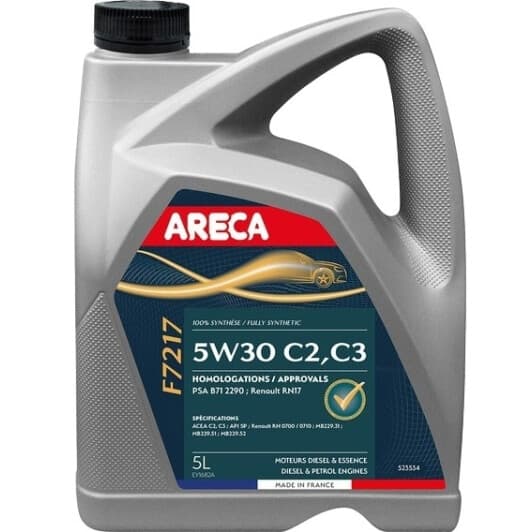 Areca F7217 5W-30 (5 л) моторна олива