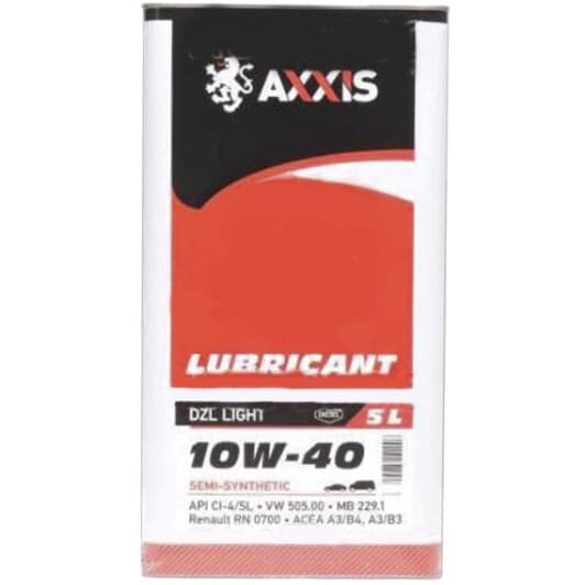 Axxis DZL Light 10W-40 (5 л) моторна олива