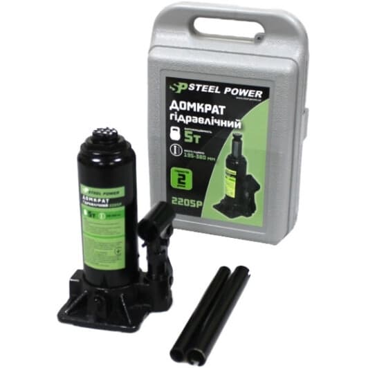 Домкрат Steel Power бутылочный гидравлический 5 т 2205P