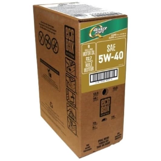 QUAKER STATE Euro Full Synthetic 5W-40 (22.71 л EcoBox) моторное масло