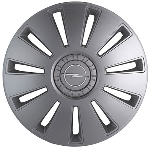 Комплект ковпаків на колеса Rex Opel колір сірий з карбоновою обробкою R14