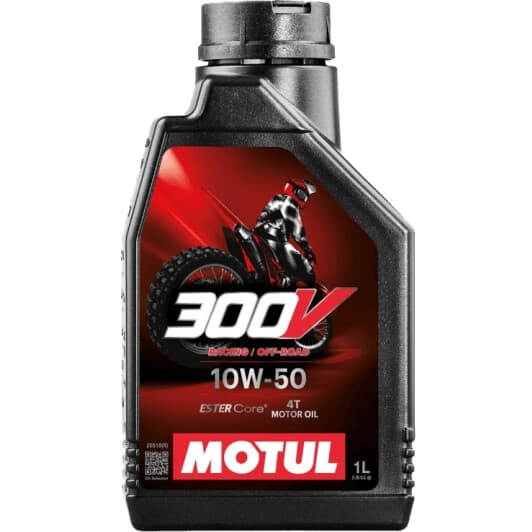 Моторное масло 4T Motul 300V Factory Line Off Road 10W-50 синтетическое