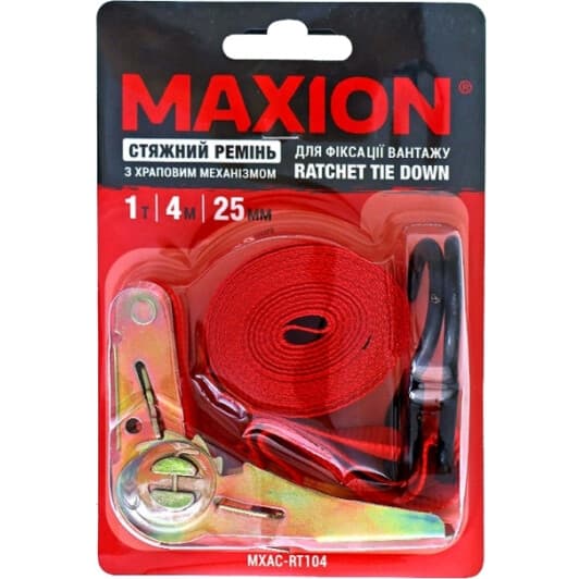 Стяжной ремень Maxion 1 т 4 м МXAC-RT104