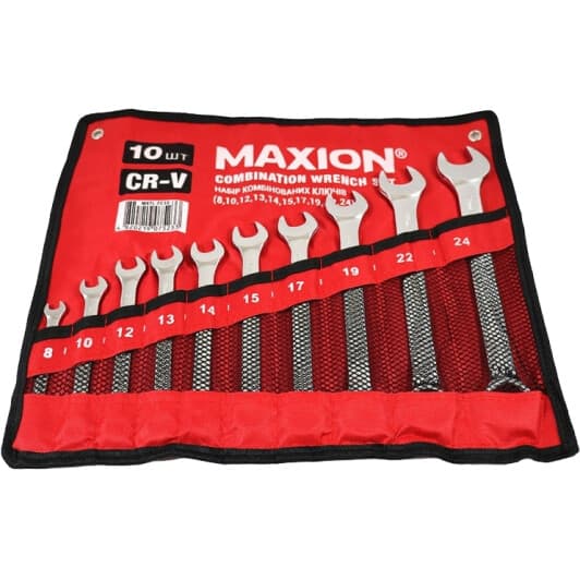 Набор ключей рожково-накидных Maxion MXTL-FC10 8-24 мм 10 шт