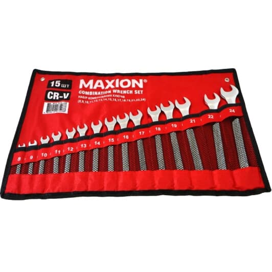 Набір ключів ріжково-накидних Maxion MXTL-FC15 8-24 мм 15 шт