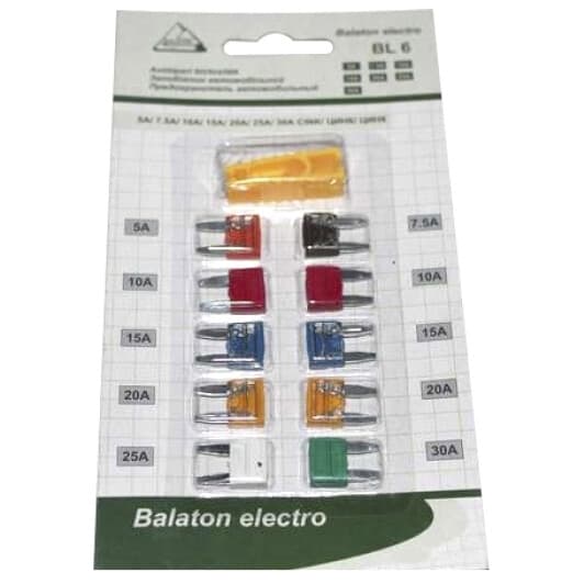 Набір запобіжників з екстрактором Balaton BL-6 FN mini 10 шт.
