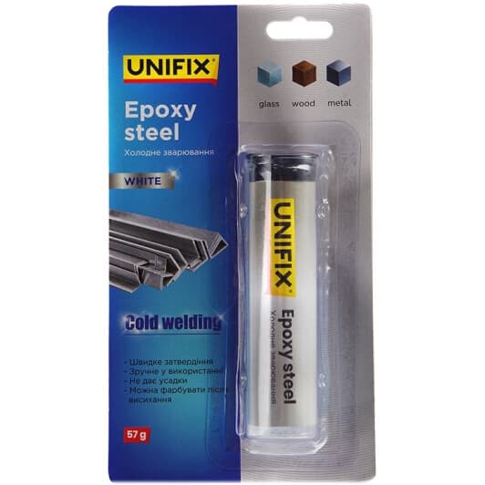Холодне зварювання UNIFIX Epoxy-Steel White