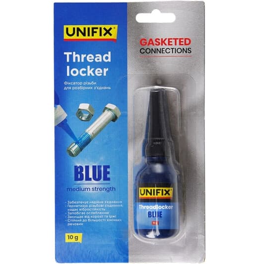 Фіксатор нарізі UNIFIX Threadlocker Medium Strength синій