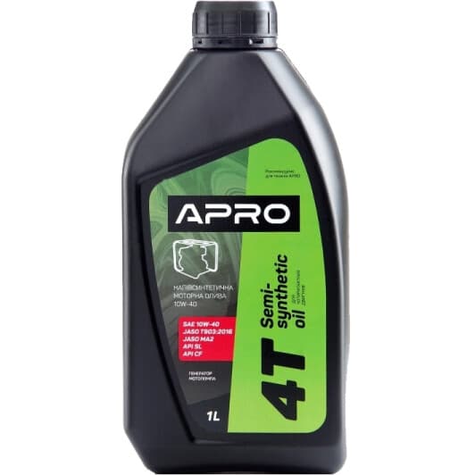Моторна олива 4Т Apro 10W-40 напівсинтетична