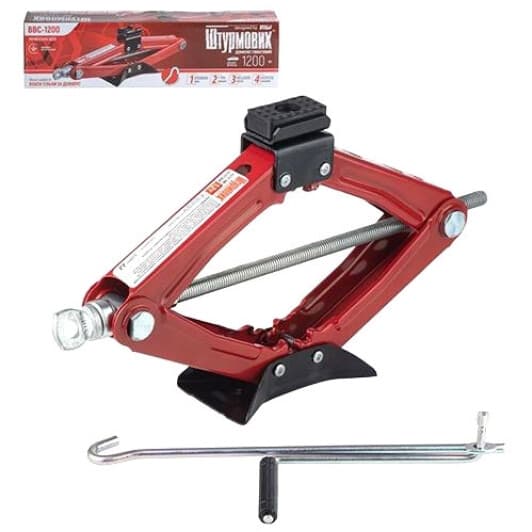 Домкрат Штурмовик ромбоподібний гвинтовий 1,2 т BBC-1200