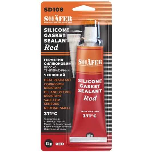 Формувач прокладок Shafer Silicone Gasket Sealant червоний