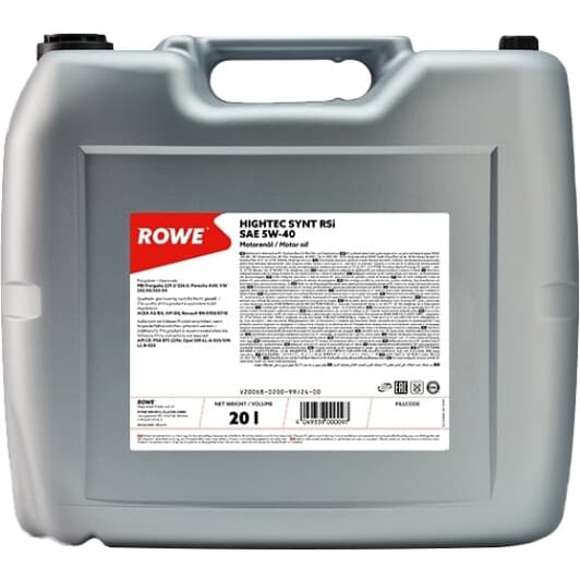 Олива Rowe Synt RSi 5W-40