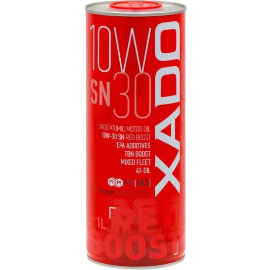 Масло Xado Atomic Oil SN RED BOOST 10W-30