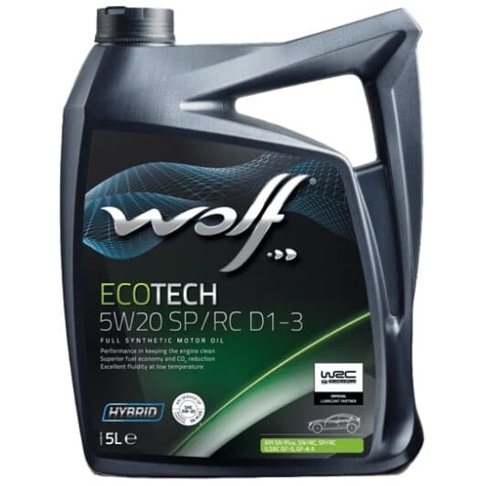 Олива Wolf EcoTech SP/RC D1-3 5W-20