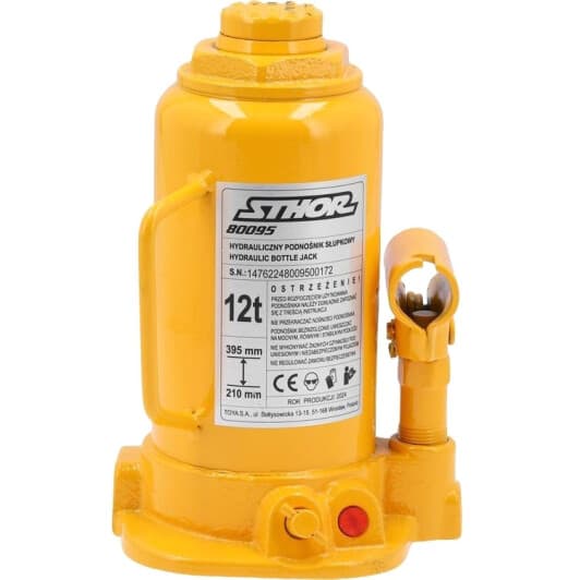 Домкрат STHOR бутылочный гидравлический 12 т 80095