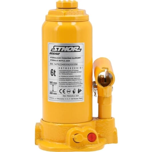 Домкрат STHOR бутылочный гидравлический 6 т 80092
