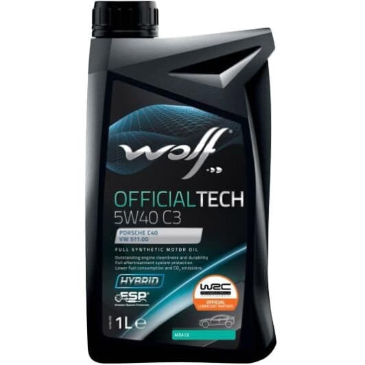 Масло Wolf Officialtech C3 5W-40