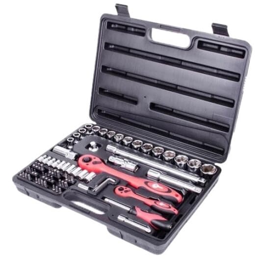 Набор бит и торцевых головок с трещоткой Intertool Expert ET-6072 60 шт.