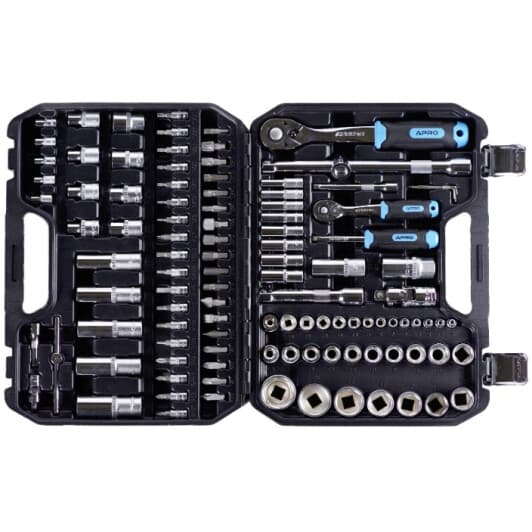 Набір торцевих головок та компонентів Apro 251410 1/2", 1/4" (94 пр.)