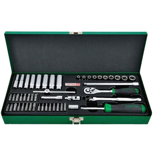 Набір бит та торцевих головок з тримачем та тріскачкою Toptul GCAD5003 24 шт.