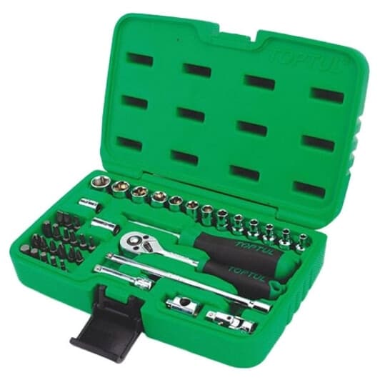 Набір бит та торцевих головок з тримачем та тріскачкою Toptul GCAI4102 20 шт.