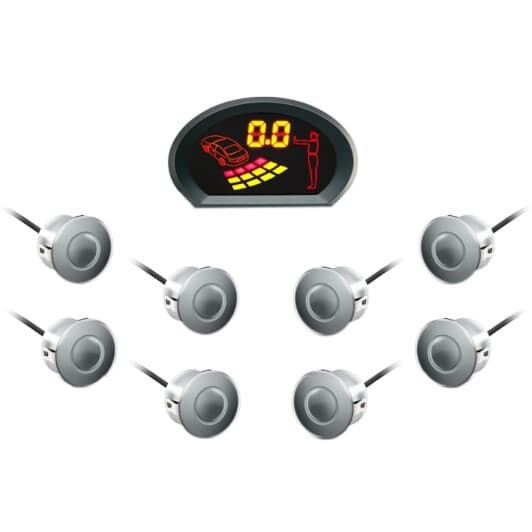 Парктронік GT P Fusion сріблясті датчики 8 шт.