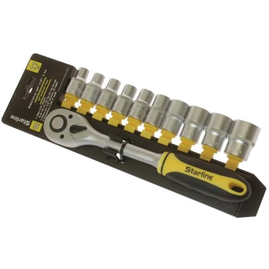 Набір торцевих головок та компонентів Starline NRRW1211 1/2" (11 пр.)