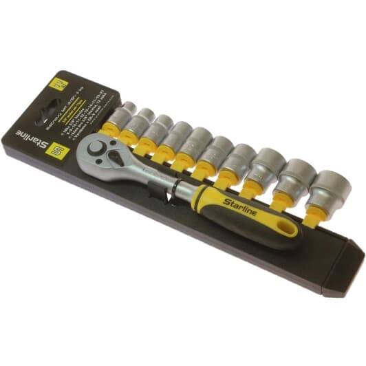 Набір торцевих головок та компонентів Starline NRRW3811 3/8" (11 пр.)