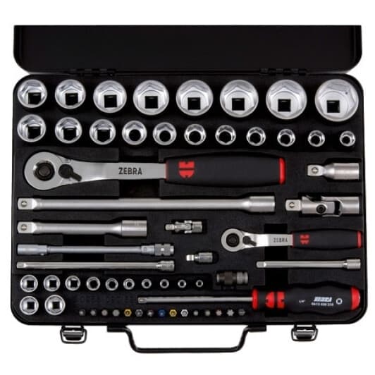 Набор бит и торцевых головок с трещоткой Würth Zebra 096509059 46 шт.