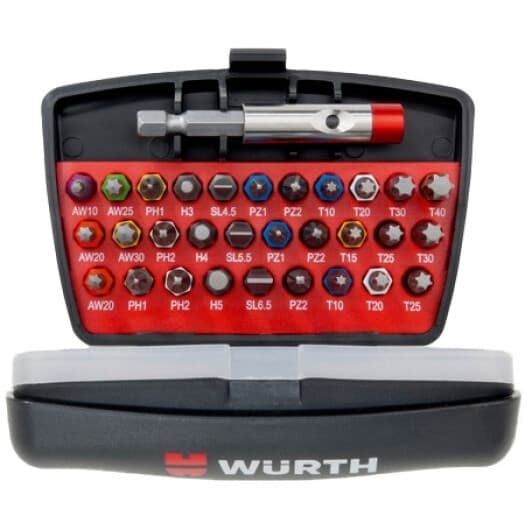 Набор бит с держателем Würth 0614250030 30 шт.