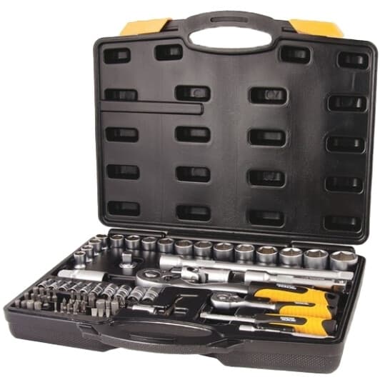 Набір бит та торцевих головок з тріскачкою MasterTool Profi 78-5072-PF 60 шт.