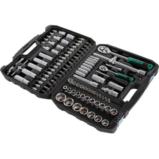 Набор бит и торцевых головок с трещоткой Сила 252108 94 шт.