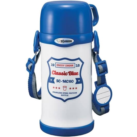 Термос Zojirushi SC-MC60 600 мл, белый+синий (SC-MC60WA)