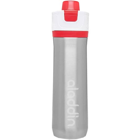 Aladdin Active Hydration 600 мл, сіра з червоним термопляшка