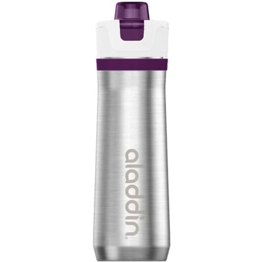 Aladdin Active Hydration 600 мл, серая с фиолетовым термобутылка