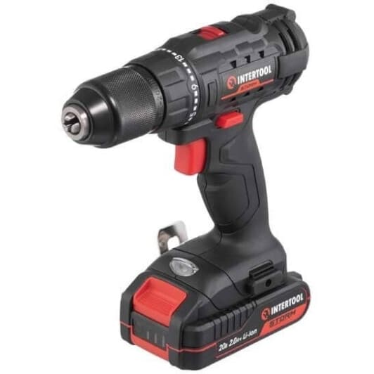 Шурупокрут Intertool акумуляторний WT-0350 (1 акумулятор + ЗП + чохол)