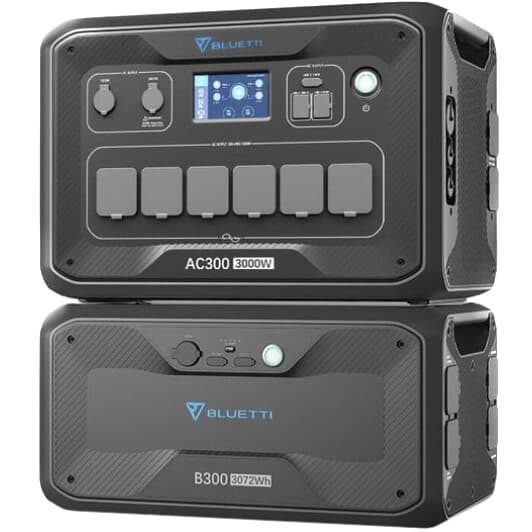 Зарядна станція Bluetti AC300 + B300 3000 W 3072Wh / 853333mAh
