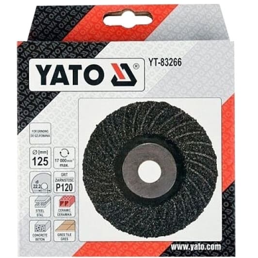 Круг зачисний Yato YT-83266 125 мм