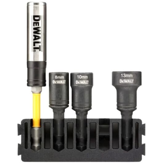 Набір торцевих головок та компонентів DeWALT Extreme Impact DT70827 1/4" (4 пр.)