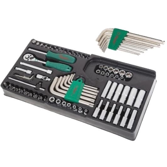Набір бит та торцевих головок з тримачем та тріскачкою Hans TT-43H 23 шт.