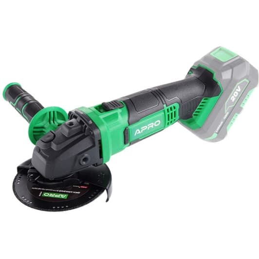 Болгарка аккумуляторная Apro 20AGS (без аккумулятора, без ЗУ) 125 мм